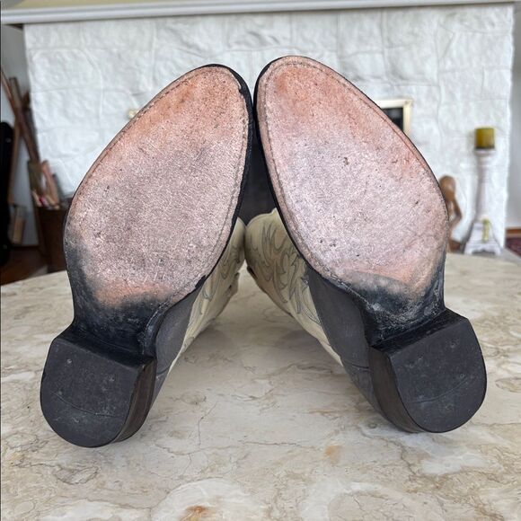 Dan Post Made in USA Leather Cowboy Boots Vintage 1980s - Picture 13 of 14